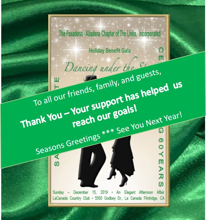 Thank You for Supporting Links in Pasadena-Altadena